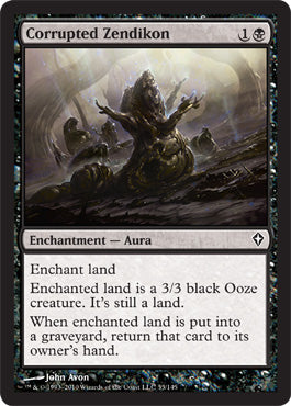 Corrupted Zendikon (Worldwake) Medium Play Foil