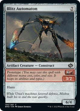 Blitz Automaton (The Brothers' War) Light Play Foil