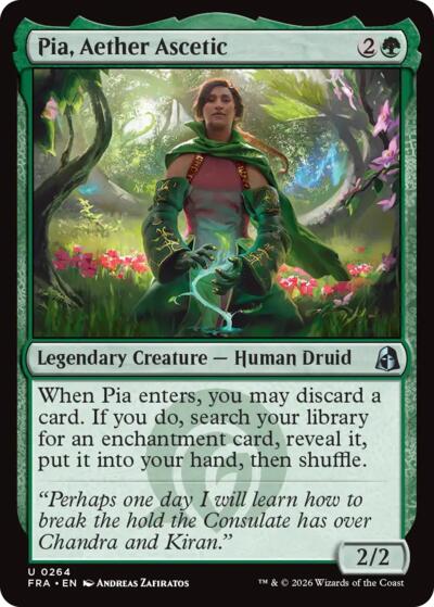 Pia, Aether Ascetic (Reality Fracture) Near Mint Foil