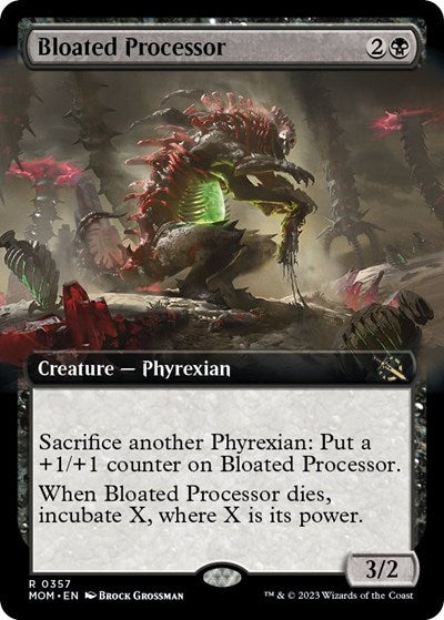 Bloated Processor (Extended Art) (March of the Machine) Light Play Foil