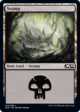 Swamp (270) (Magic 2020 Core Set) Light Play Foil