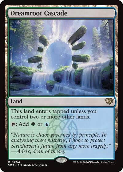 Dreamroot Cascade (Secrets of Strixhaven) Light Play Foil