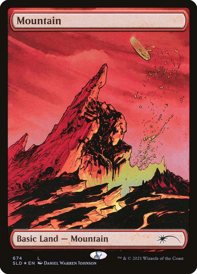 Mountain (674) (Secret Lair) Near Mint Foil