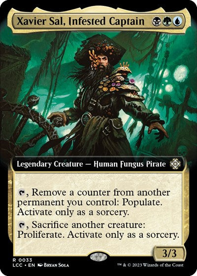 Xavier Sal, Infested Captain (Extended Art) (Commander: The Lost Caverns of Ixalan) Near Mint Foil