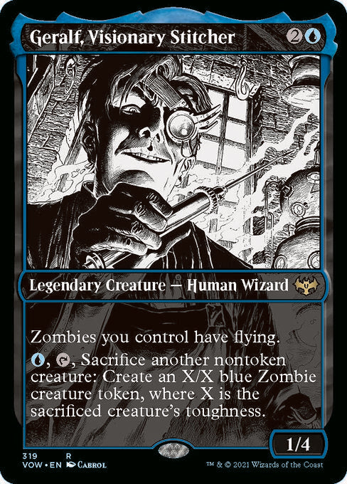 Geralf, Visionary Stitcher (Showcase) (Innistrad: Crimson Vow) Near Mint Foil