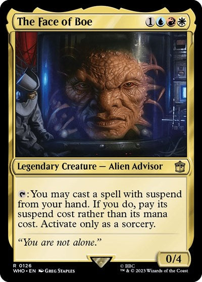 The Face of Boe (Universes Beyond: Doctor Who) Near Mint Foil