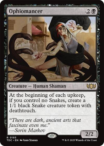 Ophiomancer (Commander: Tarkir: Dragonstorm) Light Play