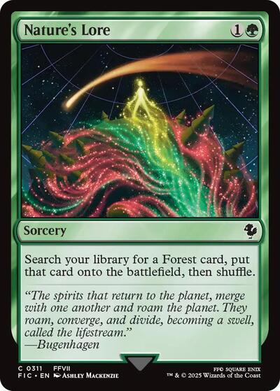 Nature's Lore (Commander: FINAL FANTASY) Light Play