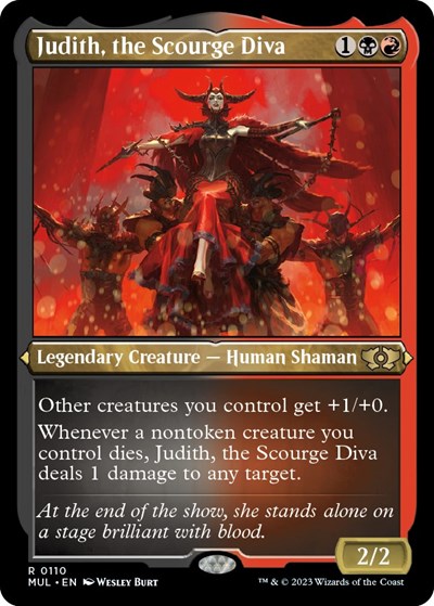 Judith, the Scourge Diva (Foil Etched) (March of the Machine: Multiverse Legends) Near Mint Foil