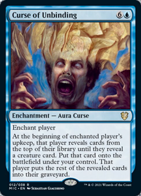 Curse of Unbinding (Commander 2021 Midnight Hunt) Medium Play
