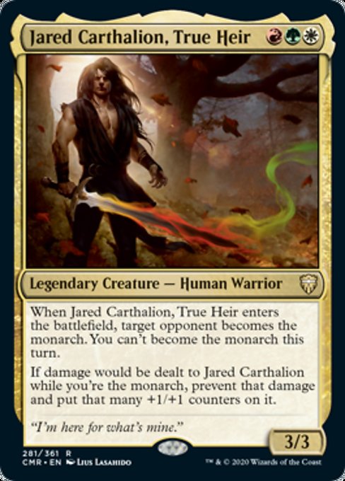 Jared Carthalion, True Heir (Commander Legends) Medium Play Foil