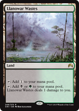 Llanowar Wastes (Magic Origins) Near Mint
