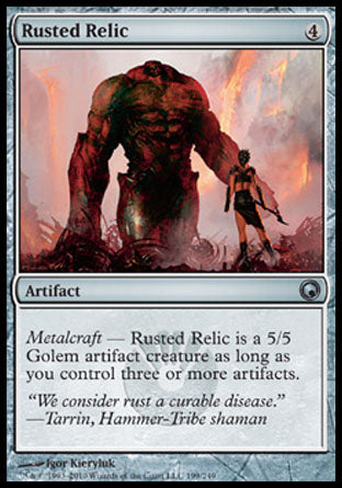 Rusted Relic (Scars of Mirrodin) Light Play