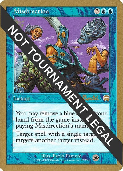 Misdirection - 2001 Alex Borteh (MMQ) (SB) (World Championship Decks) Medium Play