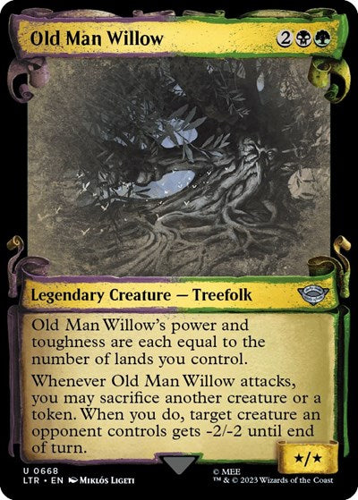 Old Man Willow (Showcase Scrolls) (Universes Beyond: The Lord of the Rings: Tales of Middle-earth) Near Mint Foil