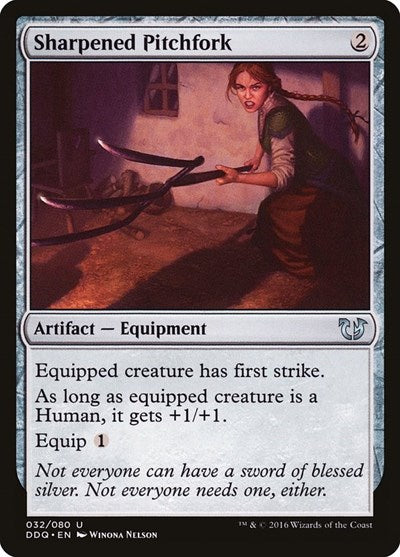 Sharpened Pitchfork (Duel Decks: Blessed vs Cursed) Medium Play
