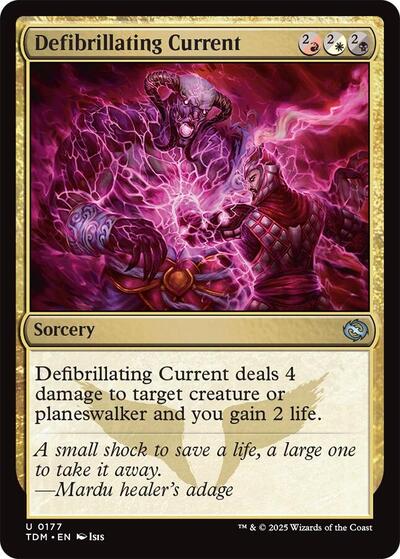 Defibrillating Current (Tarkir: Dragonstorm) Light Play Foil