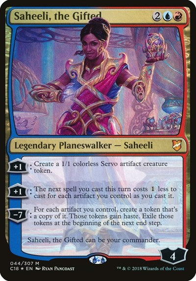 Saheeli, the Gifted (Commander 2018) (Oversize Cards) Near Mint Foil