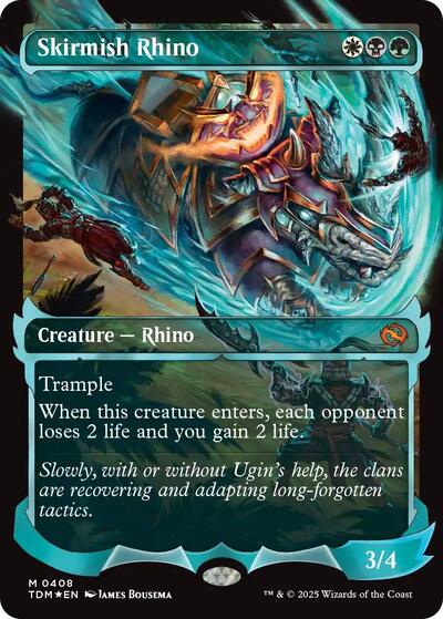 Skirmish Rhino (Showcase) (Tarkir: Dragonstorm) Near Mint Foil