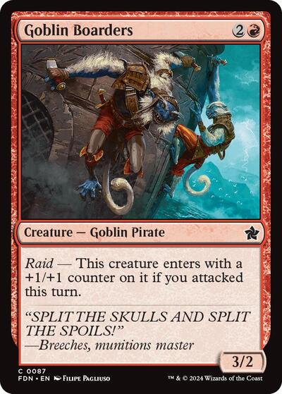 Goblin Boarders (Foundations) Light Play Foil