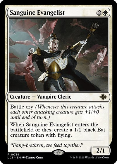 Sanguine Evangelist (The Lost Caverns of Ixalan) Near Mint Foil