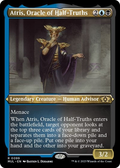 Atris, Oracle of Half-Truths (Foil Etched) (March of the Machine: Multiverse Legends) Near Mint Foil