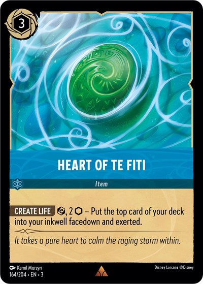 Heart of Te Fiti (Into the Inklands) Near Mint Cold Foil
