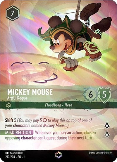 Mickey Mouse - Artful Rogue (Alternate Art) (The First Chapter) Near Mint Holofoil