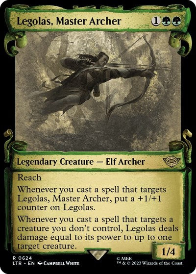Legolas, Master Archer (Showcase Scrolls) (Universes Beyond: The Lord of the Rings: Tales of Middle-earth) Near Mint