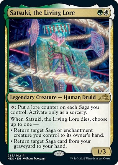 Satsuki, the Living Lore (Kamigawa: Neon Dynasty) Medium Play
