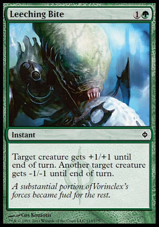 Leeching Bite (New Phyrexia) Medium Play Foil