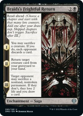 Braids's Frightful Return (Dominaria United) Light Play