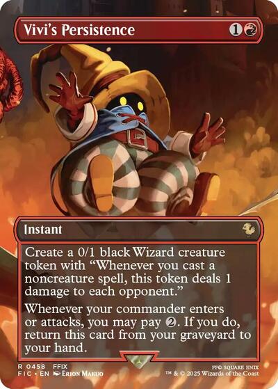 Vivi's Persistence (Borderless) (Commander: FINAL FANTASY) Light Play Foil