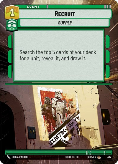 Recruit (Hyperspace) (Spark of Rebellion) Near Mint Foil