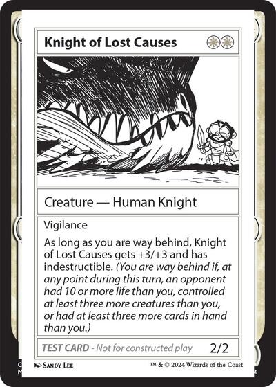 Knight of Lost Causes (Mystery Booster 2 Playtest Cards) Near Mint