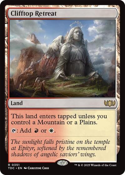 Clifftop Retreat (Commander: Tarkir: Dragonstorm) Light Play