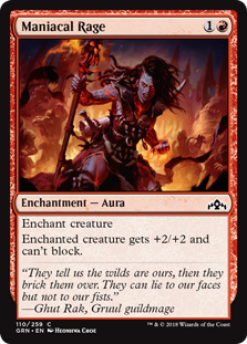 Maniacal Rage (Guilds of Ravnica) Near Mint Foil