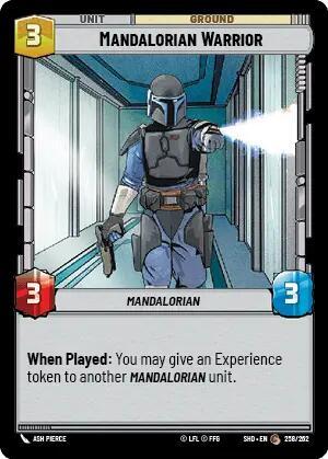 Mandalorian Warrior (Shadows of the Galaxy) Near Mint Foil