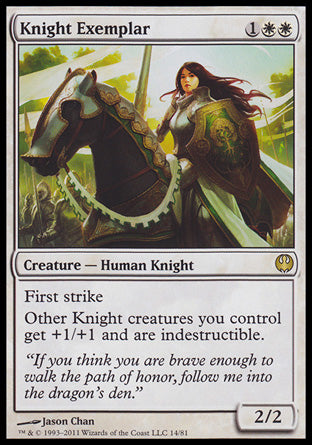 Knight Exemplar (Duel Decks: Knights vs Dragons) Medium Play