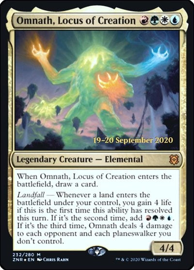 Omnath, Locus of Creation (Promos: Prerelease Cards) Light Play Foil