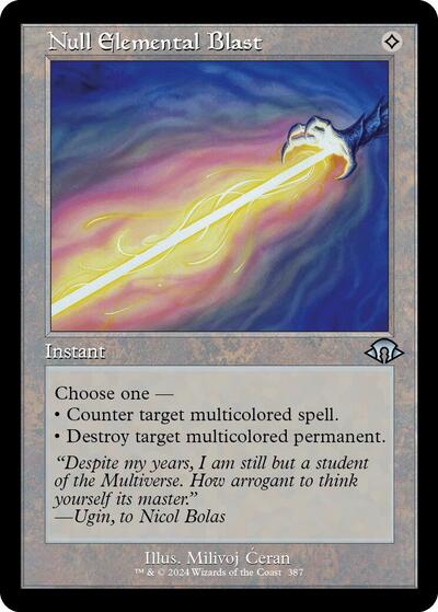 Null Elemental Blast (Retro Frame) (Modern Horizons 3) Light Play