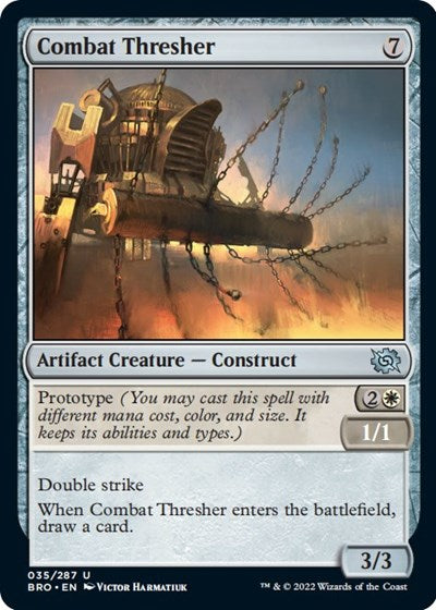 Combat Thresher (The Brothers' War) Light Play Foil