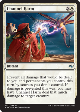 Channel Harm (Fate Reforged) Medium Play