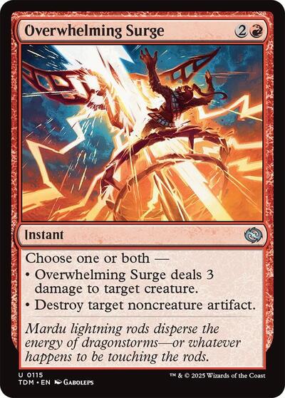 Overwhelming Surge (Tarkir: Dragonstorm) Light Play