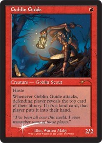 Goblin Guide (Retro Frame) (Promos: WPN and Gateway) Damaged / Poor Foil