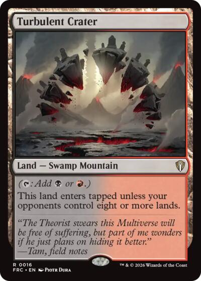 Turbulent Crater (Commander: Reality Fracture) Near Mint