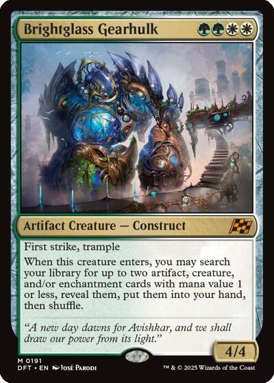 Brightglass Gearhulk (Aetherdrift) Near Mint Foil