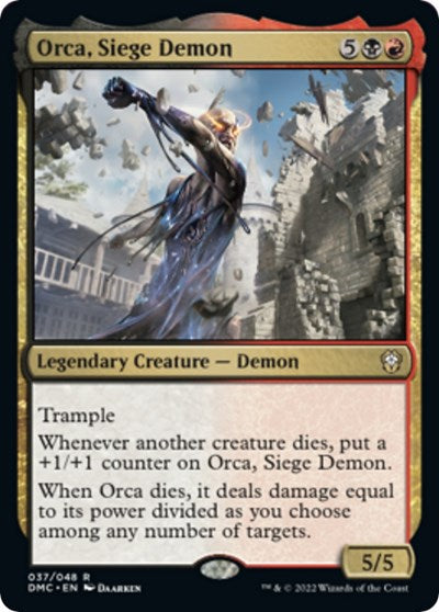 Orca, Siege Demon (Commander: Dominaria United) Light Play Foil