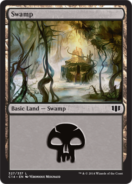 Swamp (3) (Commander 2014 Edition) Near Mint