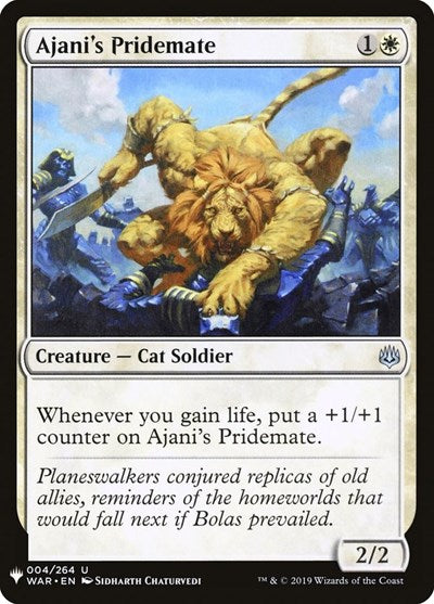 Ajani's Pridemate (Mystery Booster) Light Play